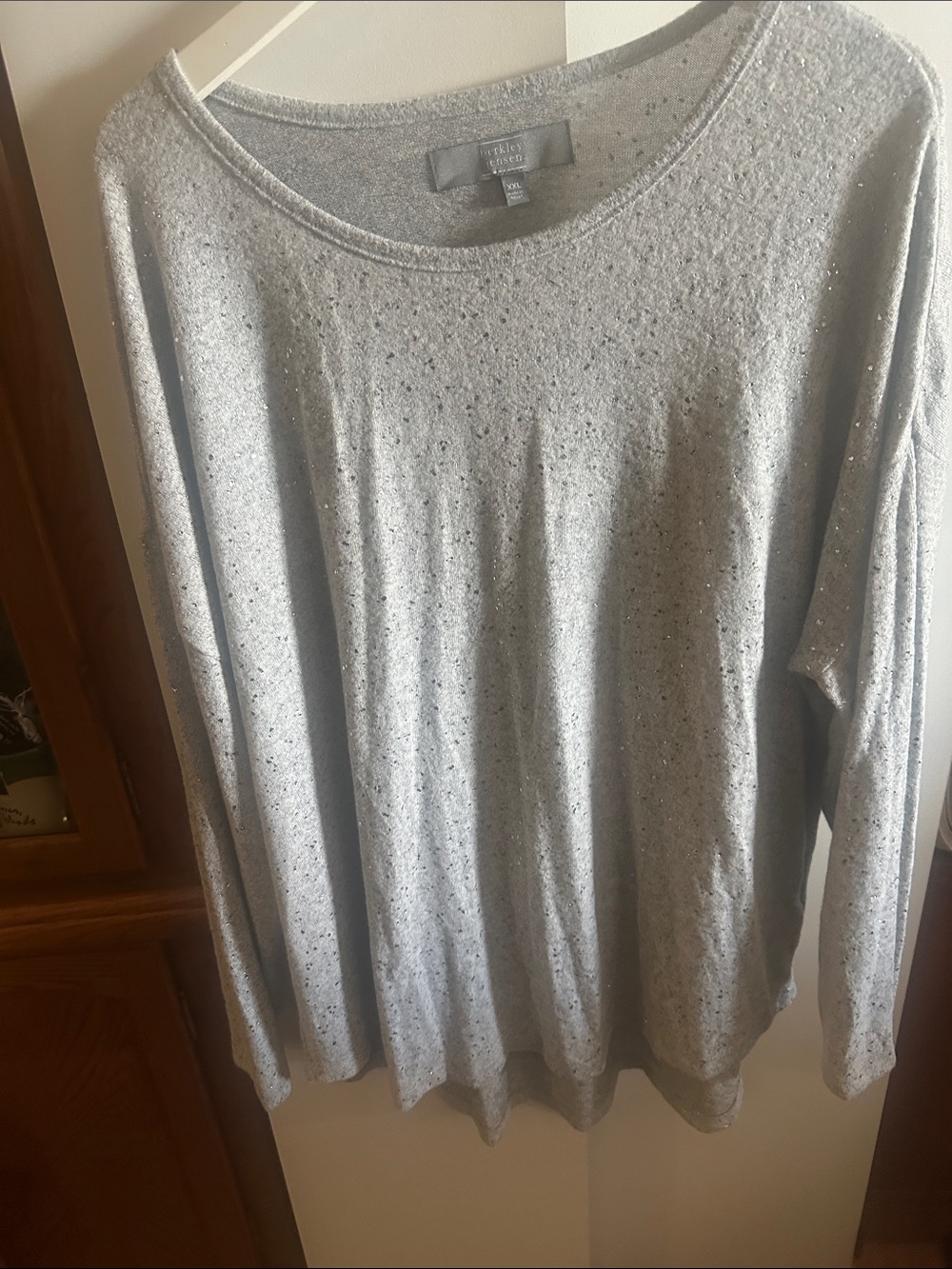Berkeley  Jensen Light Silver Sparkle Crewneck Sweater